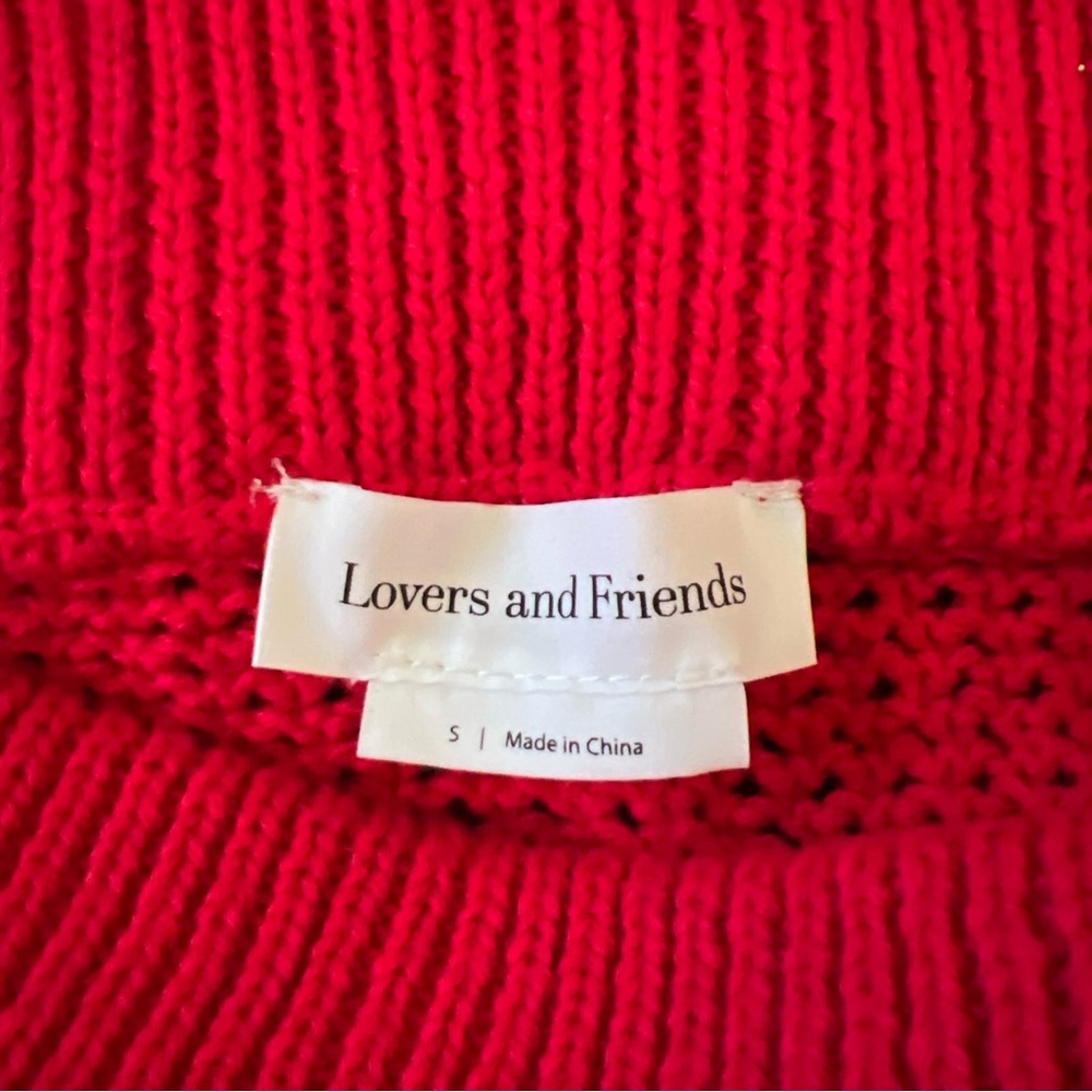 Lovers + Friends Domatilla Red Crochet mini Skirt - Picture 3 of 7